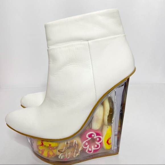 Jeffrey Campbell Platform Wedge Booties RARE - Picture 2 of 8